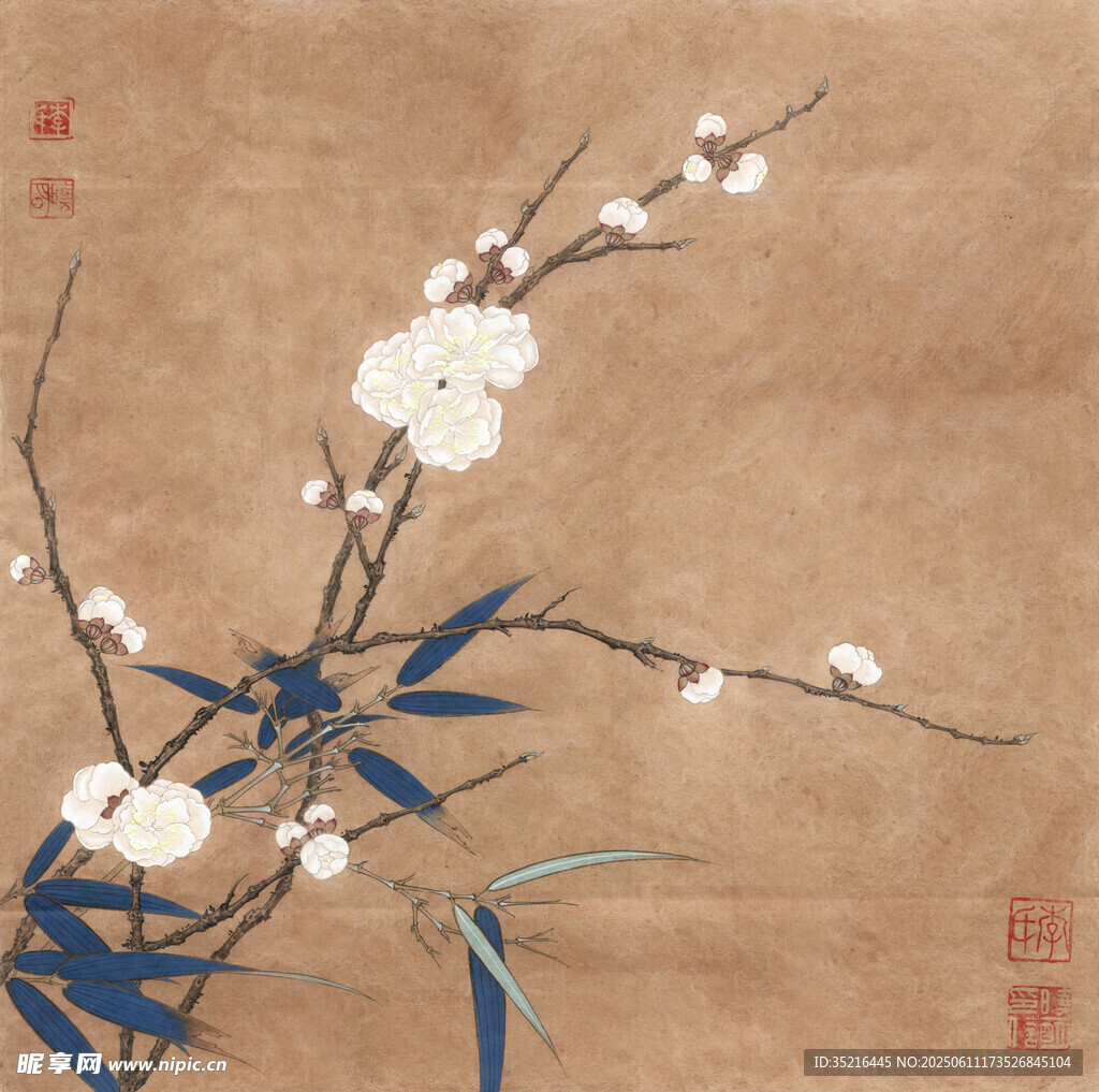 水墨梅花图