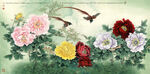 花鸟牡丹图