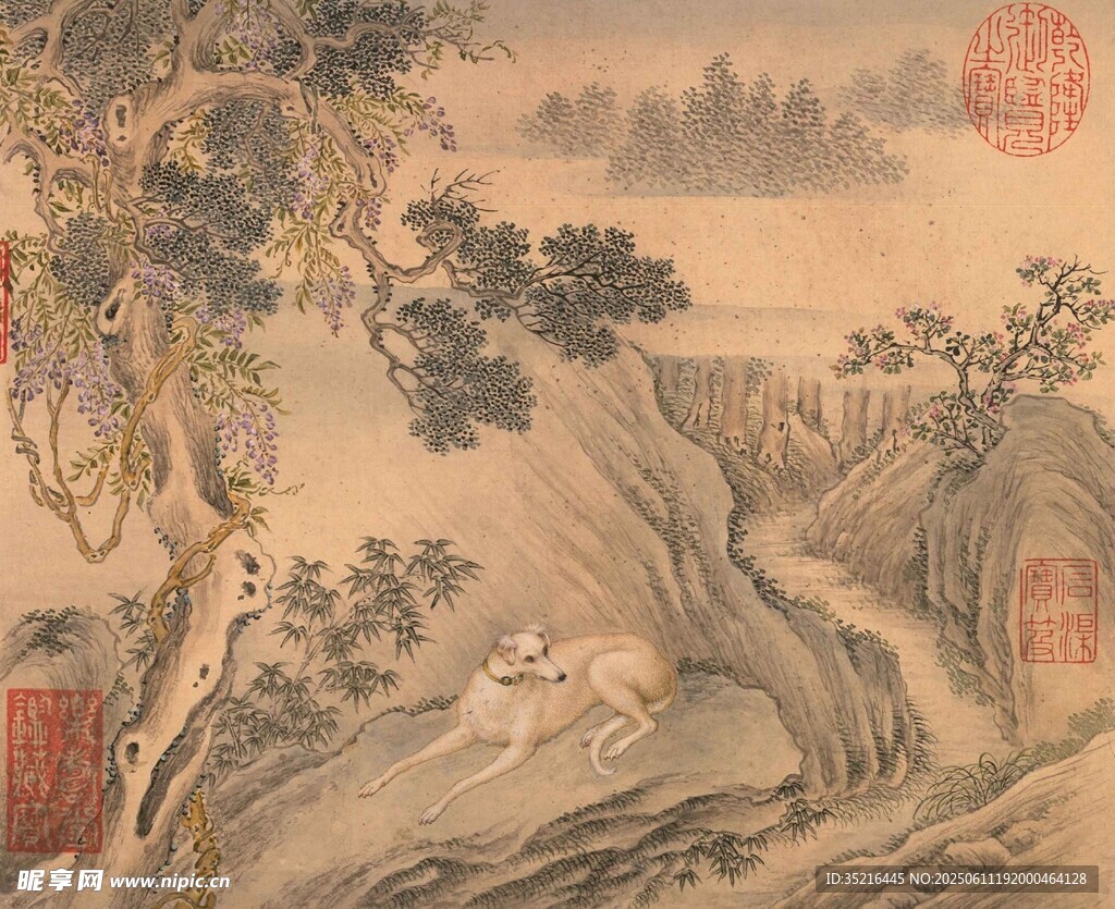 古意山水林间景致