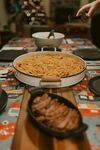 丰盛餐桌美食诱人
