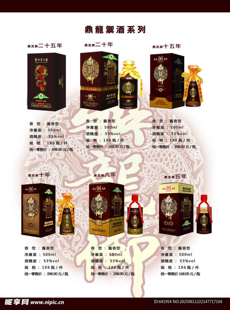 酒类产品展示及介绍