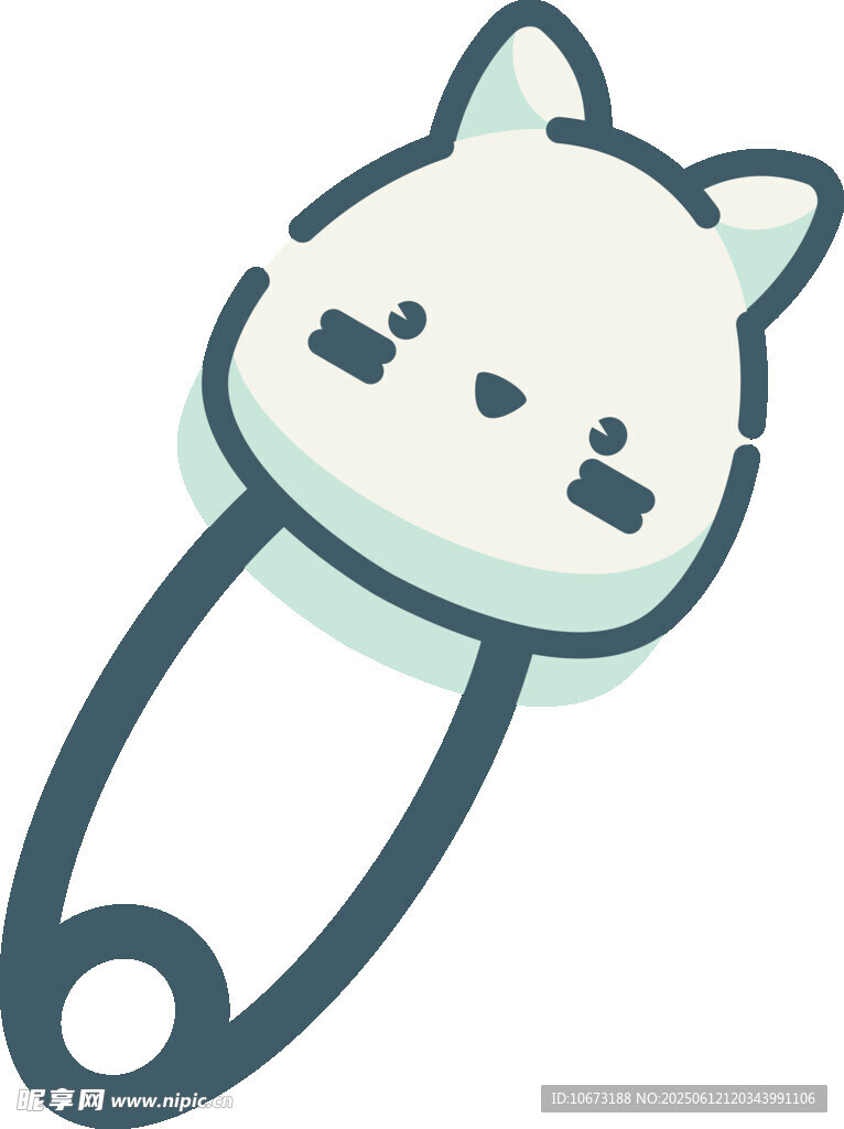 可爱猫咪造型安全别针