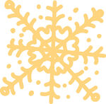 金色雪花图案