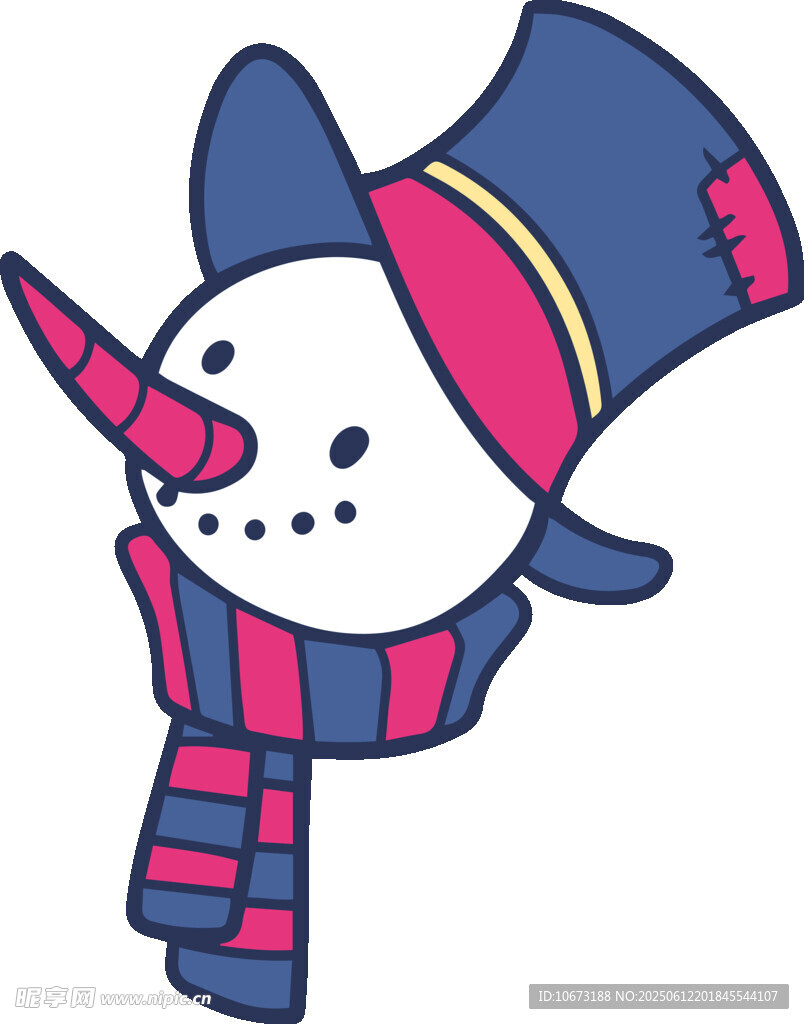 可爱雪人头像