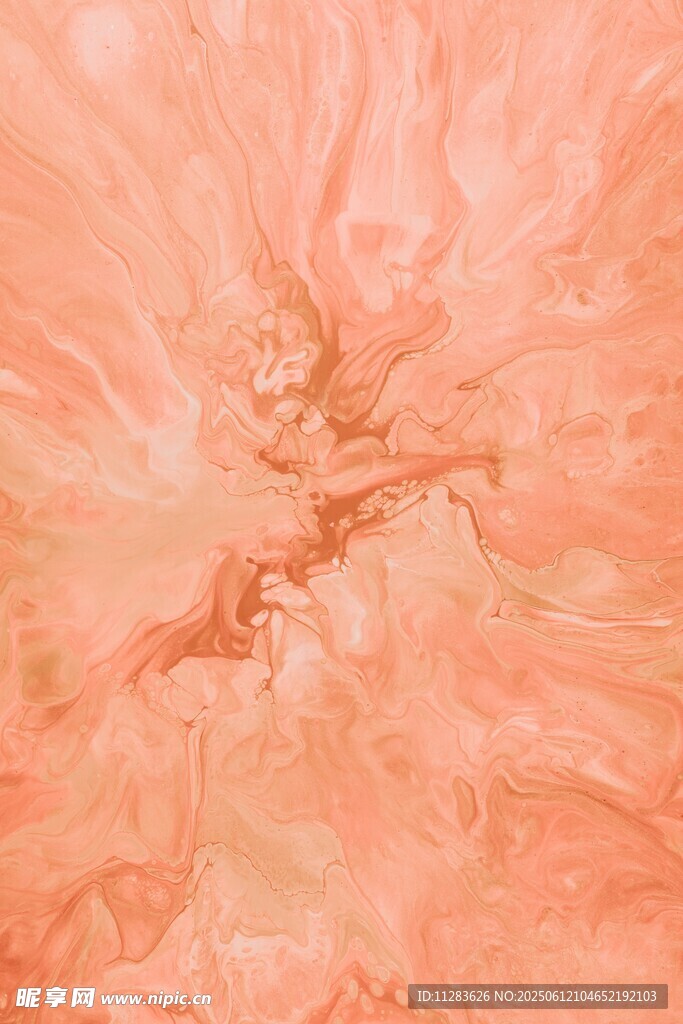 淡粉色流体纹理艺术画面
