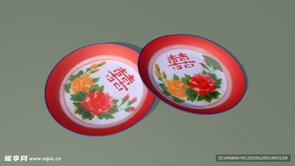 老搪瓷茶盘