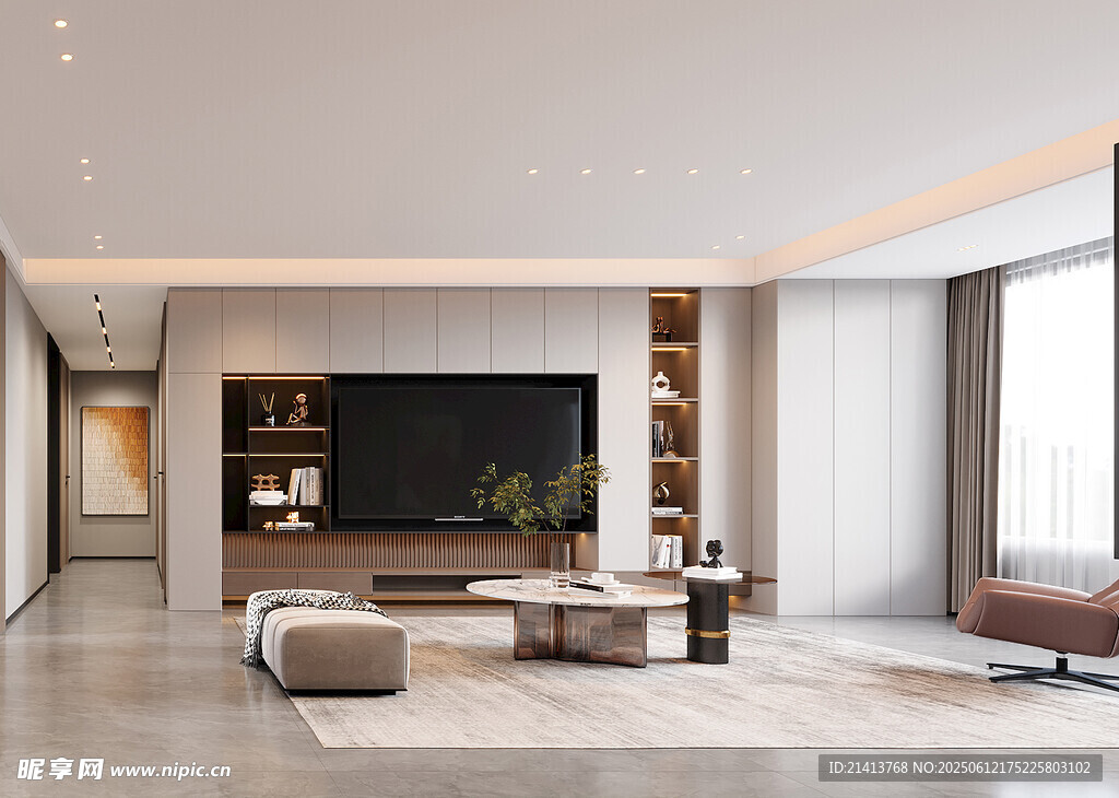 现代简约风客厅室内设计