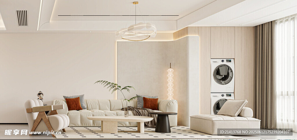 现代简约风客厅室内场景