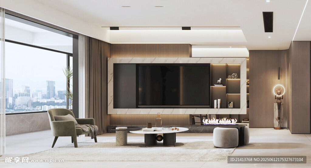 现代简约风客厅室内设计