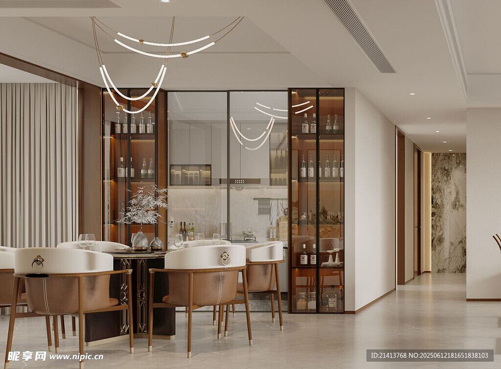 现代简约风餐厅室内设计