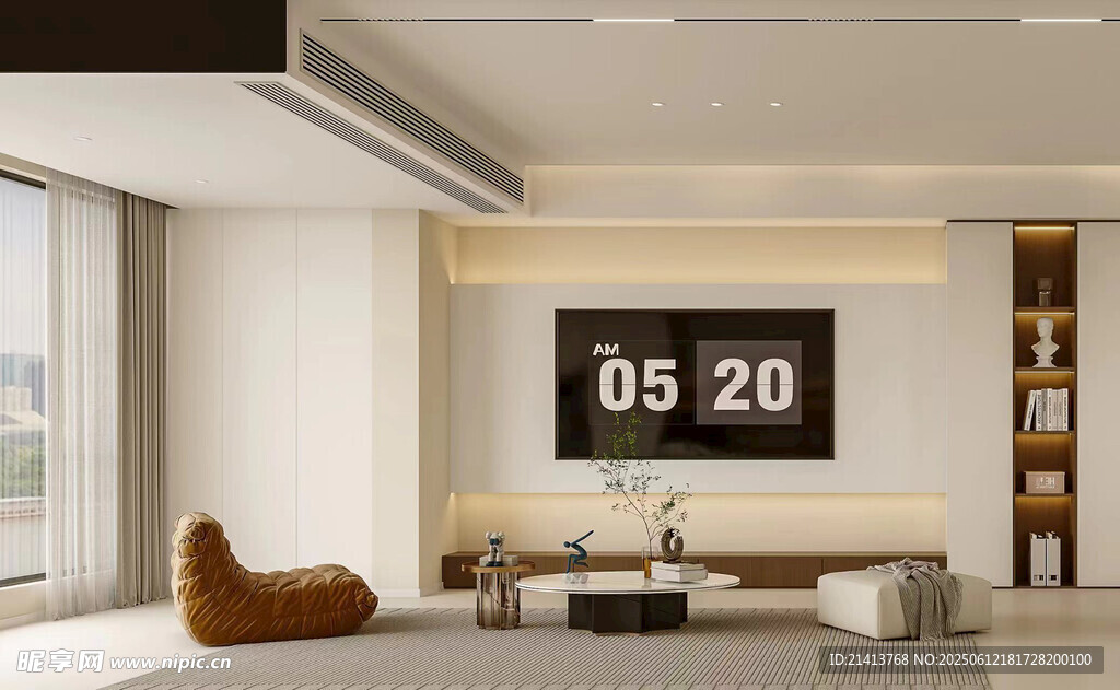 现代简约风客厅室内场景