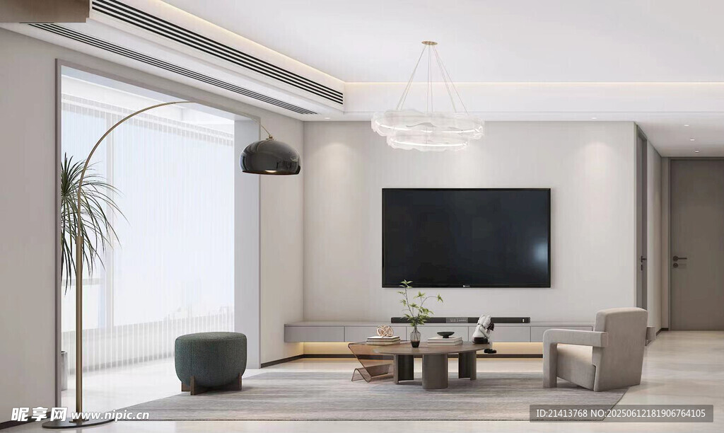 现代简约风客厅室内场景