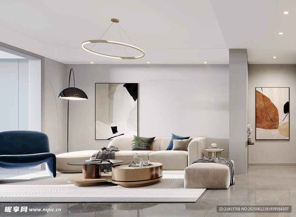 现代简约风客厅室内设计