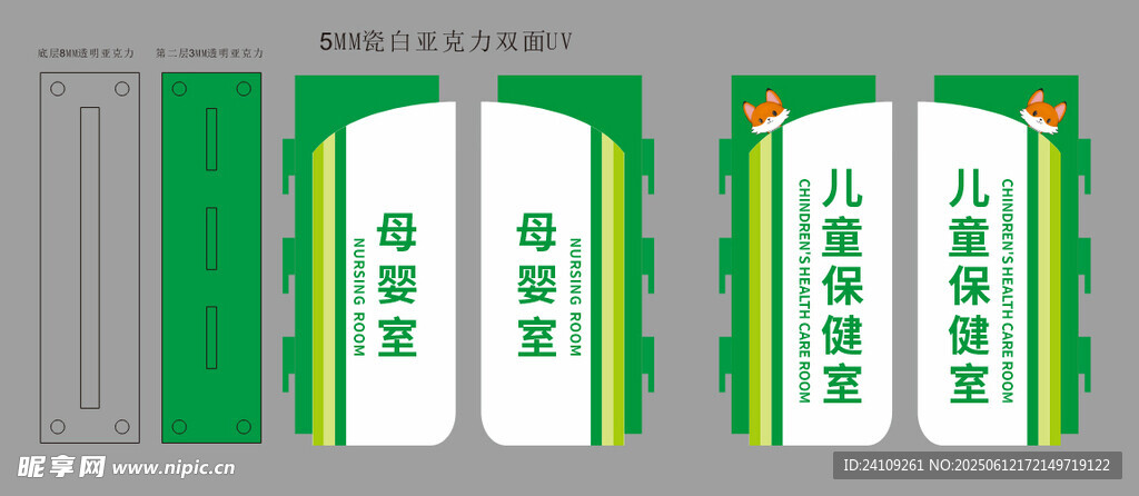卡通科室牌