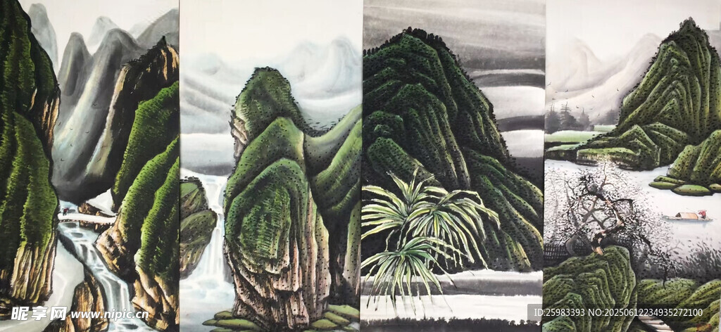 水墨山水画
