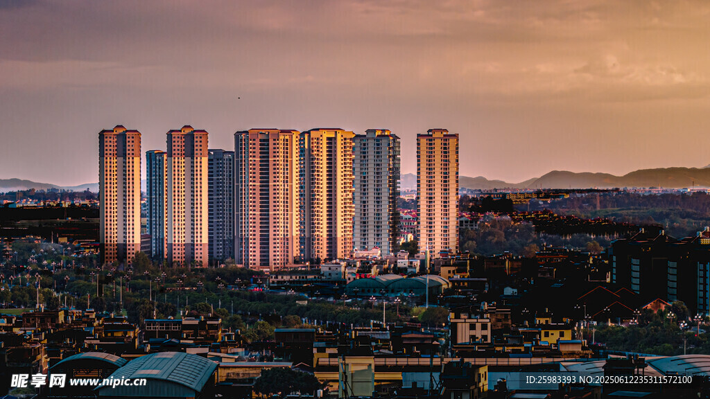 夕阳城市
