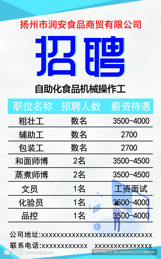 食品厂招聘启事