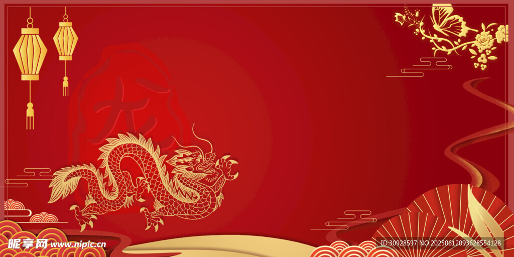 红色背景