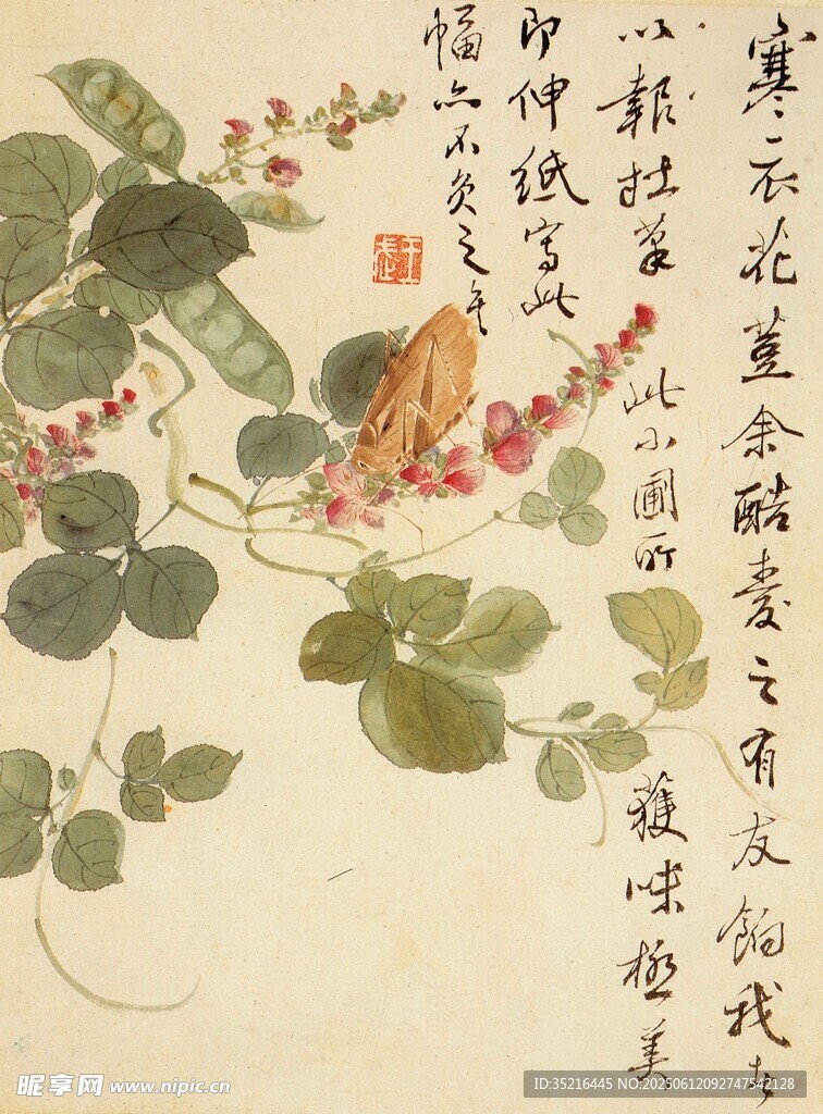 花鸟图轴