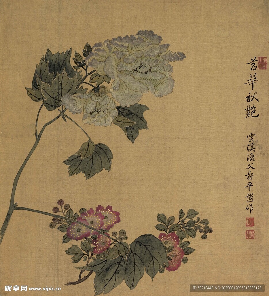 水墨花卉图