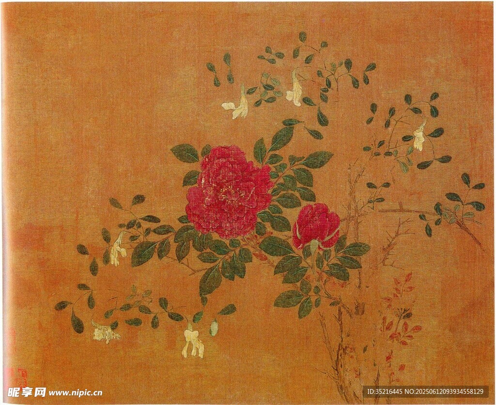 中式花卉图