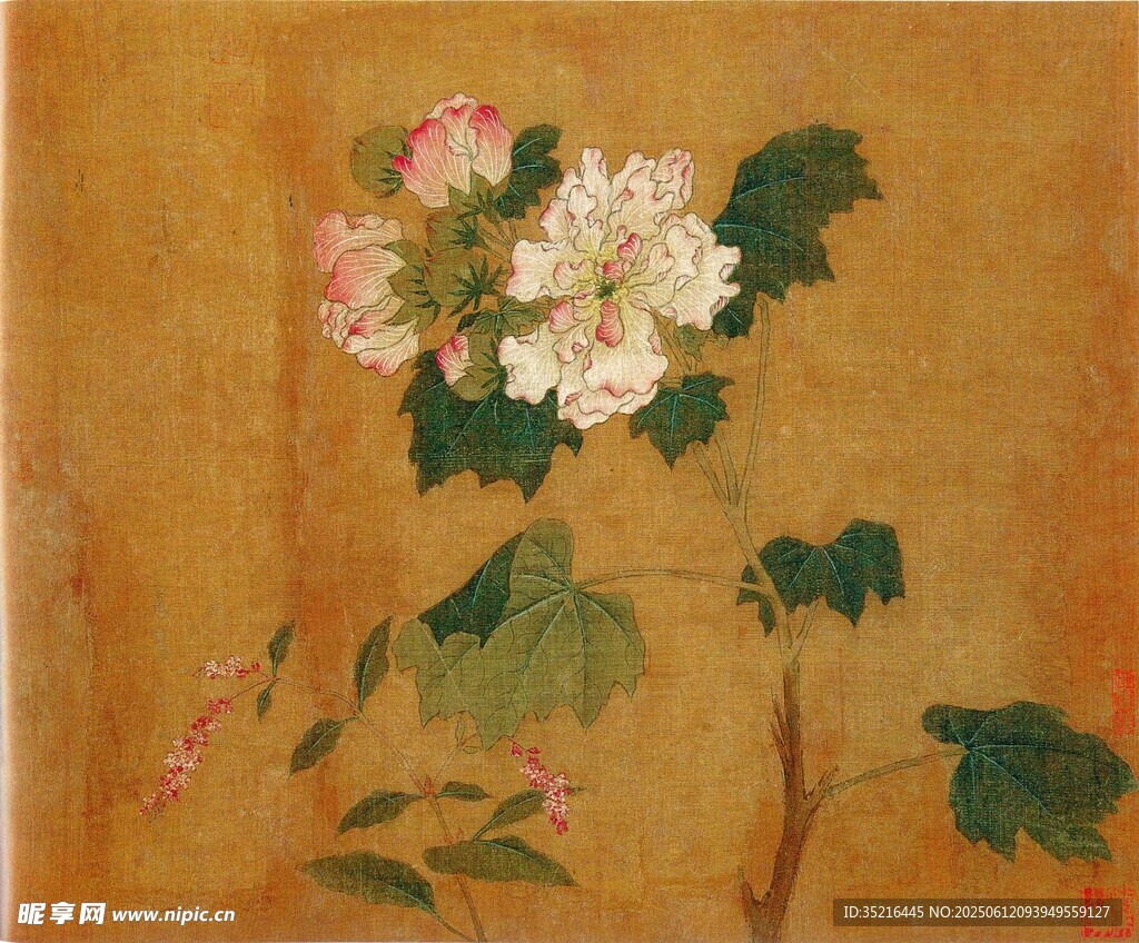 中式花卉图