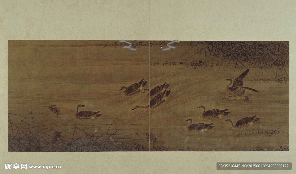 古代狩猎场景画作
