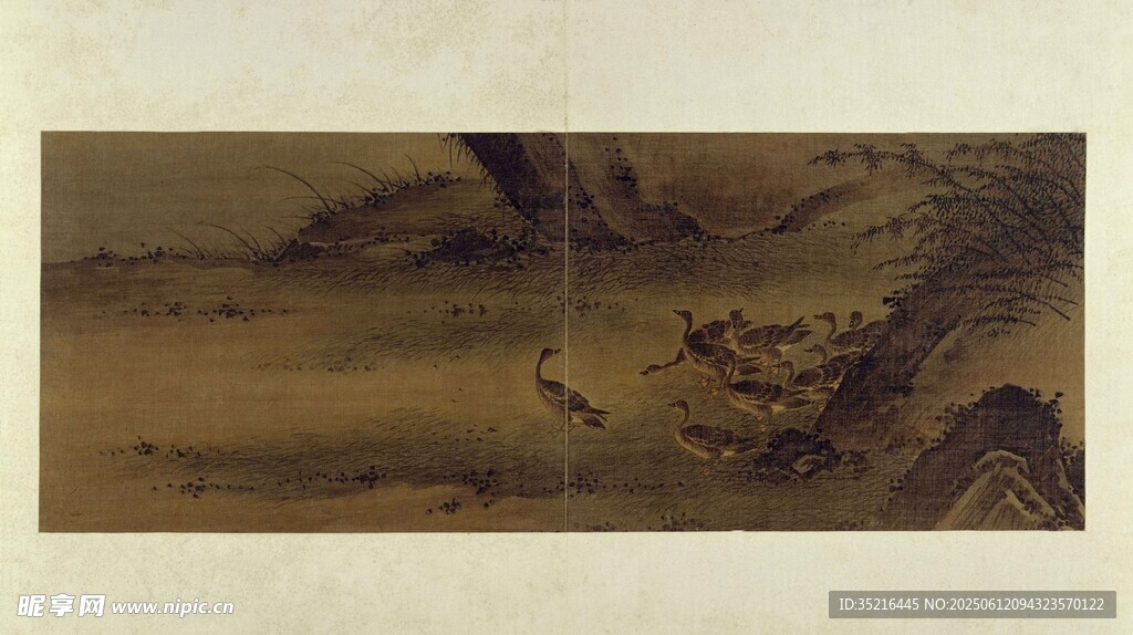 古代山水风景图