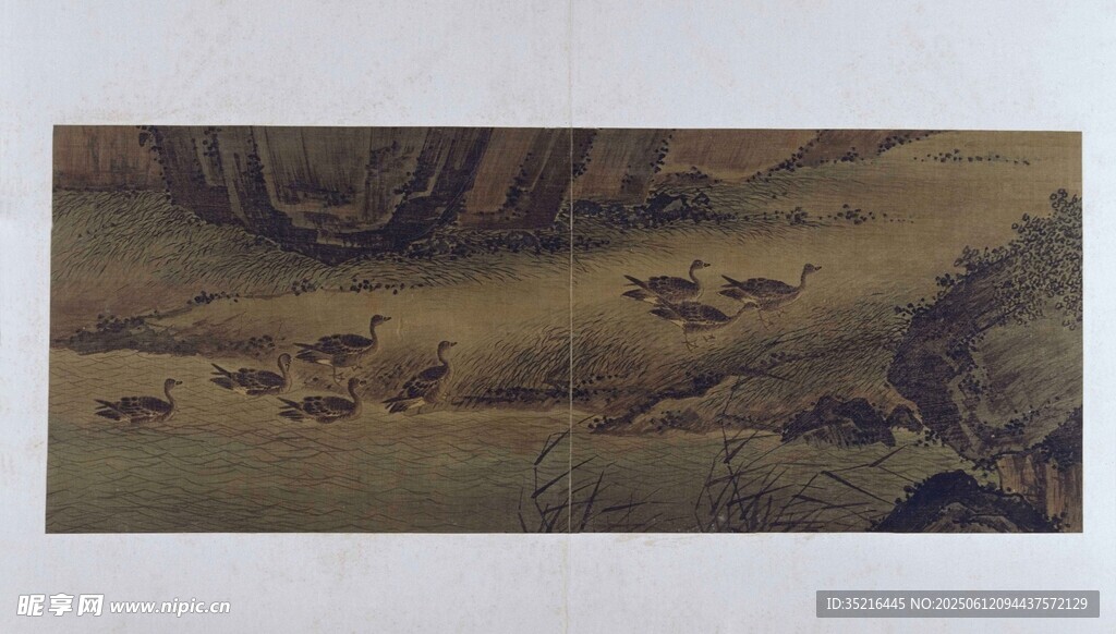 古代山水田园画卷