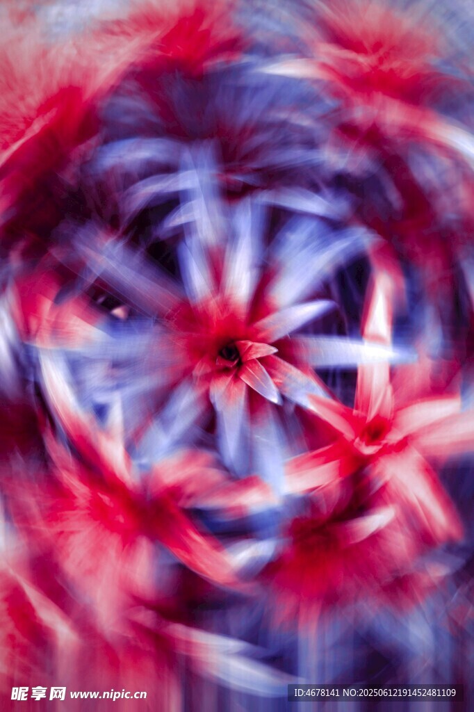 梦幻红蓝渐变抽象图案