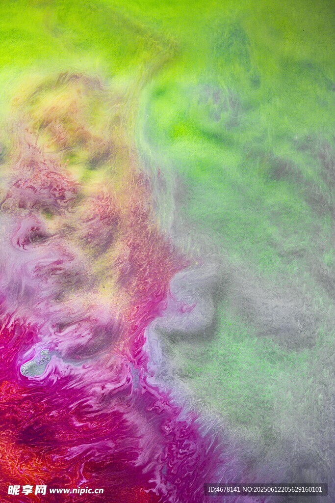 梦幻色彩流体纹理画面
