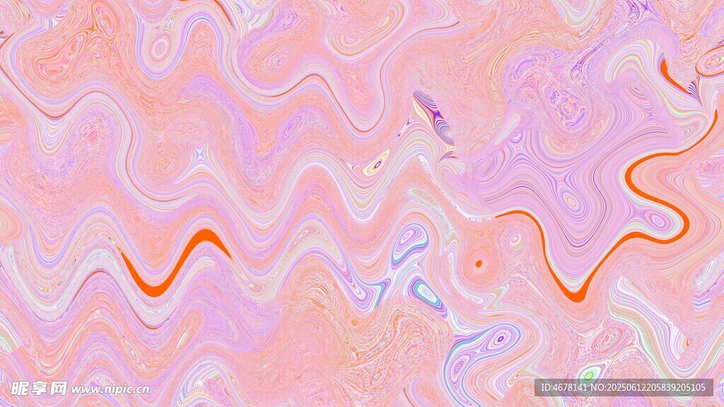 梦幻渐变波浪纹理背景