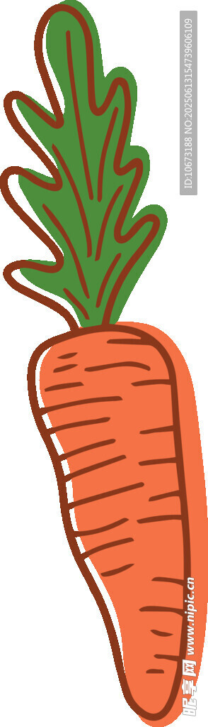 卡通胡萝卜插画