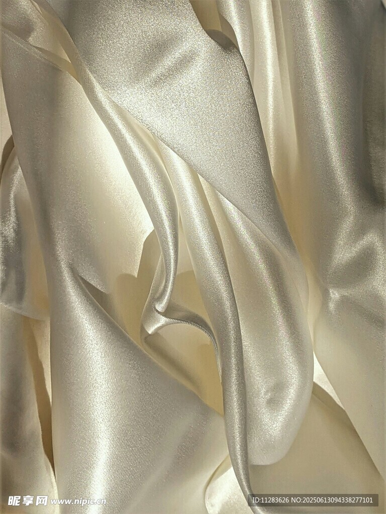 金色丝绸纹理特写