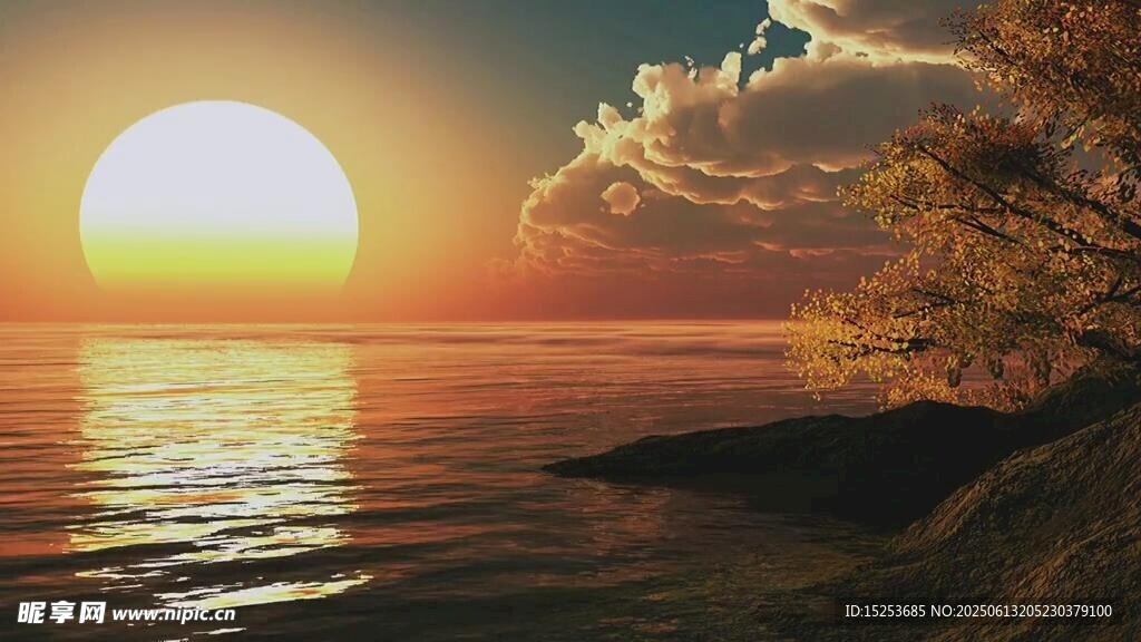 海边日落美景