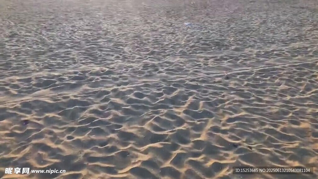 沙滩上的细腻波纹