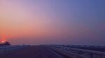 夕阳下的公路美景