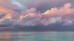 梦幻海上云霞美景