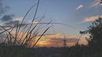 夕阳下的草地与天际美景