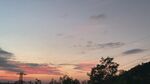 日落时分的绚烂天空
