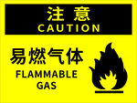 易燃气体警示标志