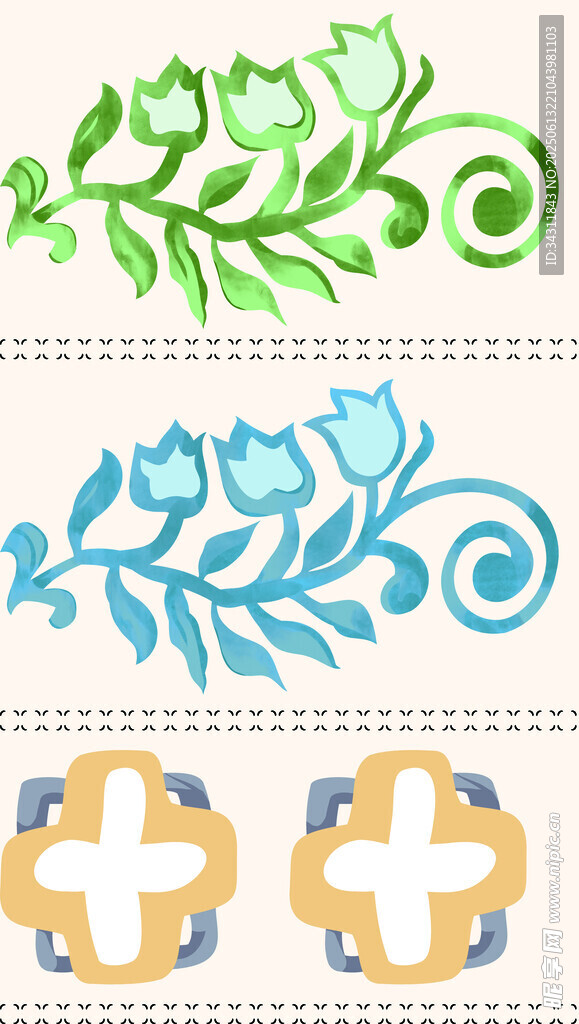 手绘花 