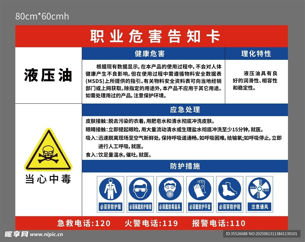 职业危害告知卡