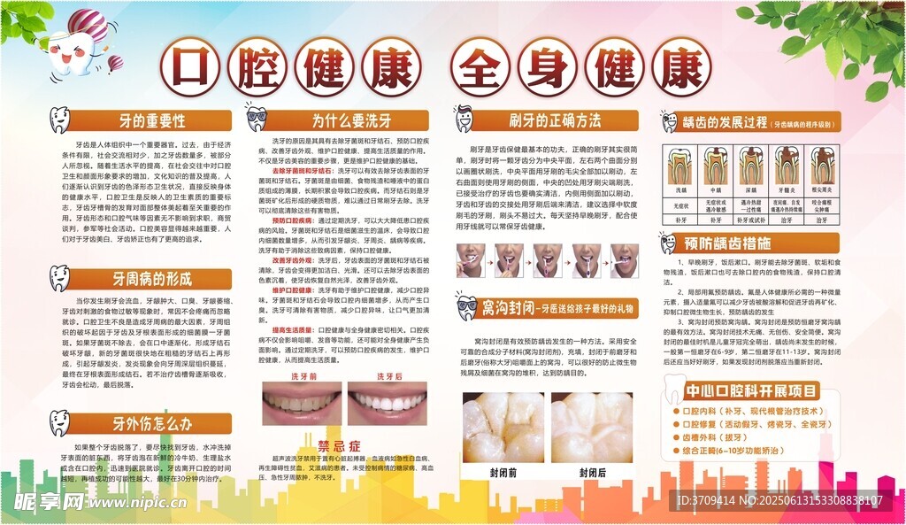 口腔健康  全身健康宣传栏