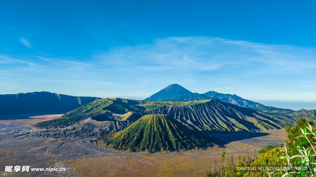 壮丽火山景观