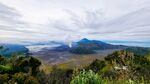 壮丽火山景观全景图