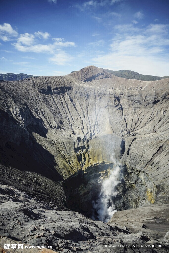 壮观的火山口景观