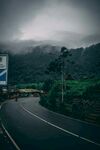 山间公路 云雾缭绕之景