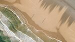 海滩海浪与沙滩美丽景象