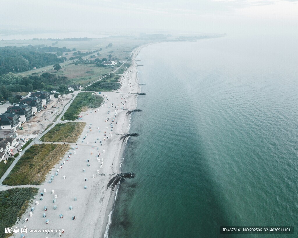 海滨风光俯瞰图